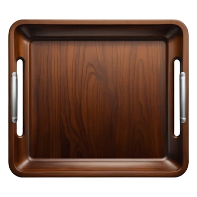 Wooden rectangular tray  sticker