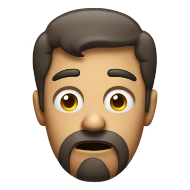 face emoji concerned and judging person thats slightly disgusted sticker