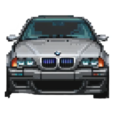BMW car with kidney grille sticker