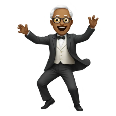 dancing professor sticker