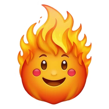 fire emoji in iphone styleFIRE EMOJI sticker