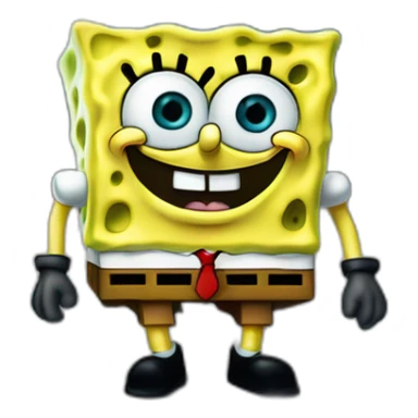spongebob squarepants on the moon sticker