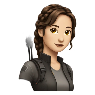 Katniss hunger games sticker