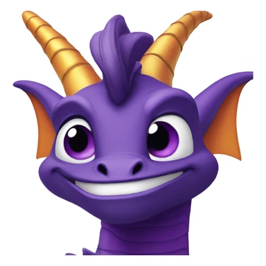 Spyro smirking  sticker