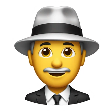 Un hombre con una gorra camisa negra y corbata  sticker