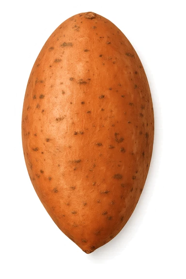 patata dolce vista dall'alto sticker