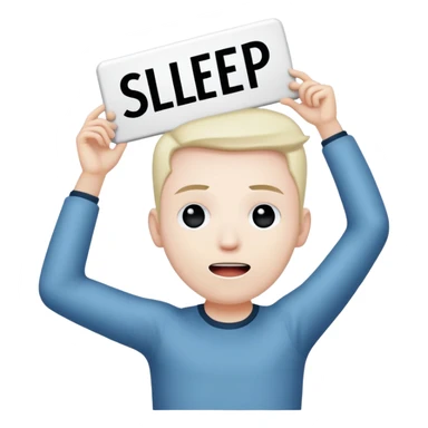 sleep token's lead singer vessel holding up a sign above his head sticker