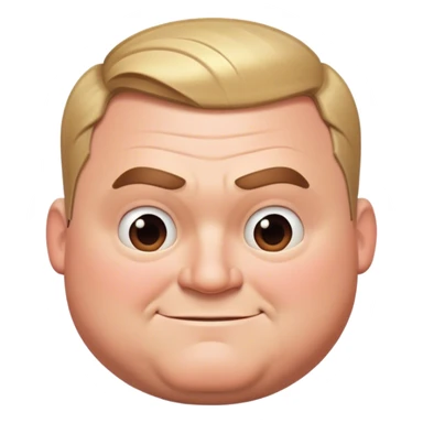Fat Mr incredible head with a little smile and a haircut but it’s slowly decreasing in width which is making it less fatter sticker