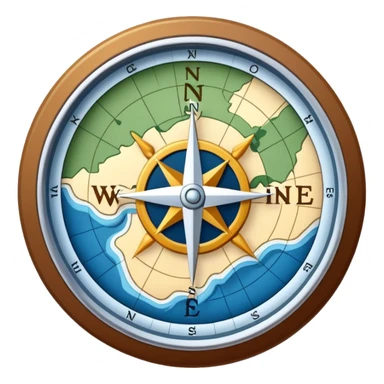 Map for hiking sticker