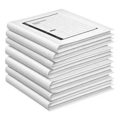 white papers with text sticker
