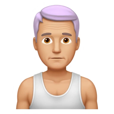 fat middle aged white man in wifebeater sticker