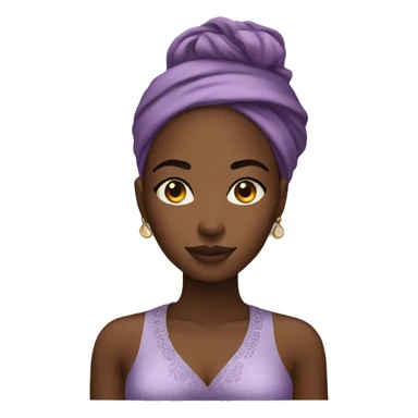 Pretty African women emoji sticker