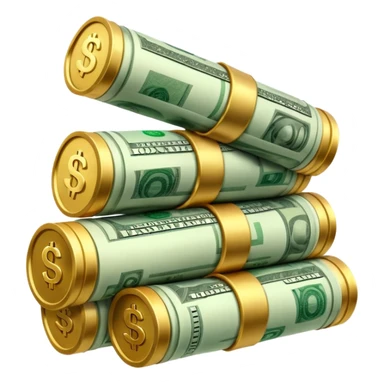 money in tubes sticker
