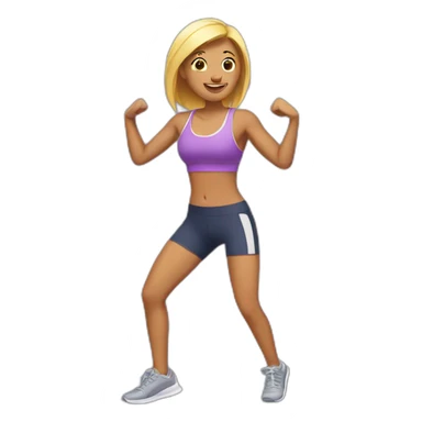 Moji fitness sticker