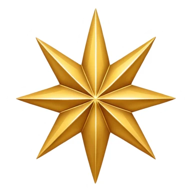 eight-pointed star sticker
