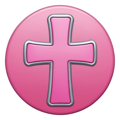 mac os icon pink cross join add sticker