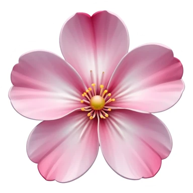 a perfect white and pink gradient sakura flower sticker