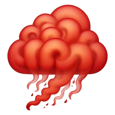 red smoke swirl   sticker