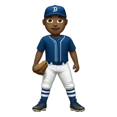 white baseball player with knee socks sticker