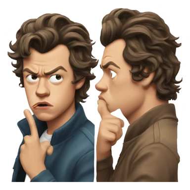Harry styles pouting sticker