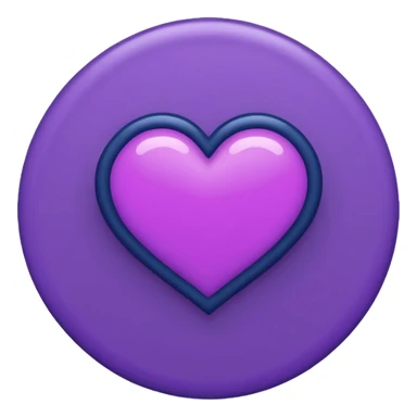 heart pules tech with the pules symbol in the middle, make the hart dark purple. navy blue outline, button sticker