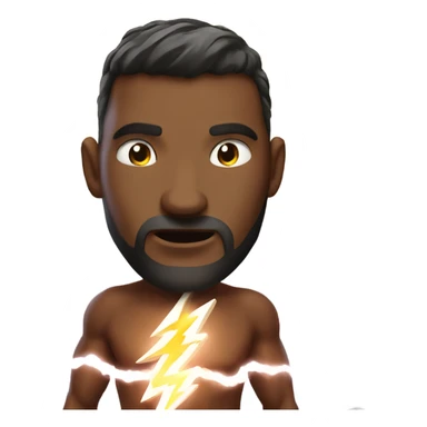 God sending lightning down on the devil sticker