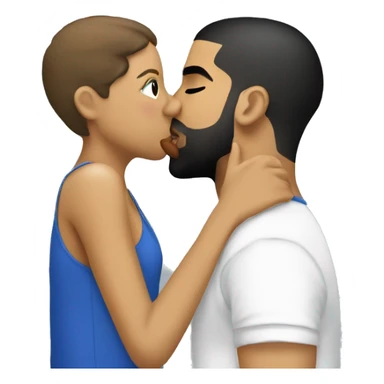 Drake kissing ishowspeed sticker