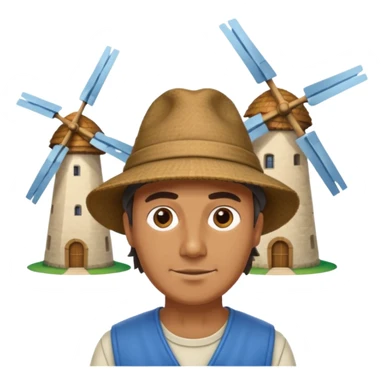 manWEARİNG ÇİFTÇİ HAT with Windmills sticker