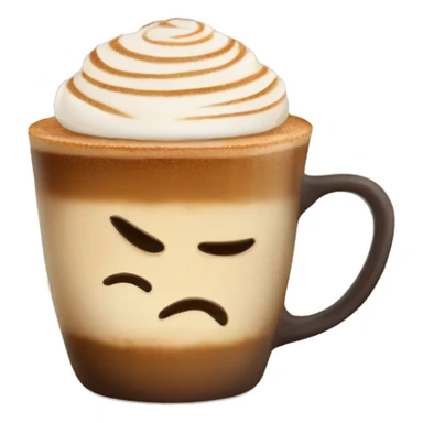 cappuccino with pepe latte art sticker