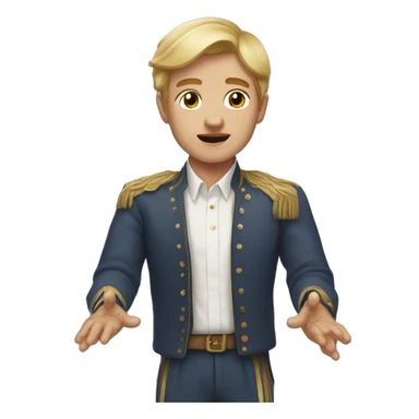 A man fainting innocence  sticker