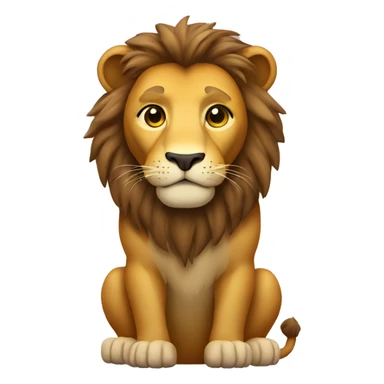 A lion whole body sticker