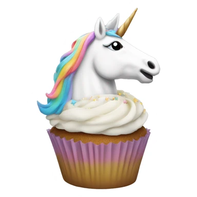 Unicorn cupcake  sticker