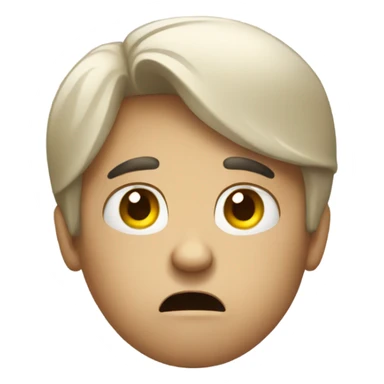 tired annoyed person sticker