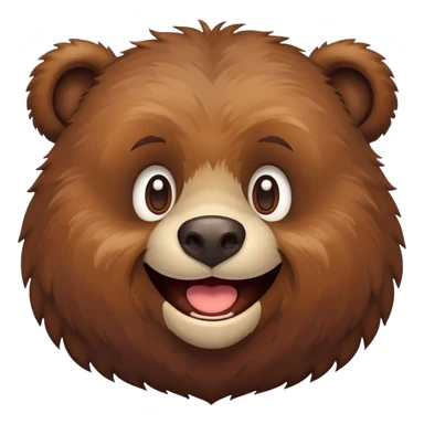 Warm Bear with huge smile sticker