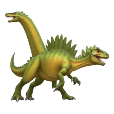Stegosaurus Deinonychus battle sticker