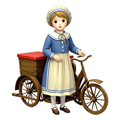 Неваляшка в ретро-стиле. СССР 1920-е годы sticker