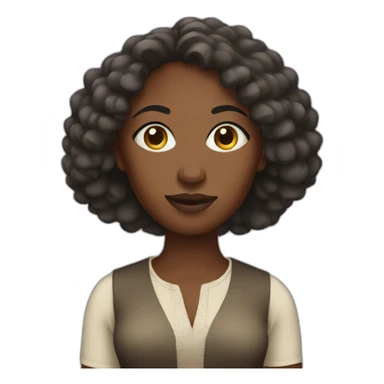 african woman sticker
