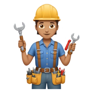 Repairs and Maintenance, tools belt, full body sticker