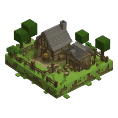 Village Minecraft sticker