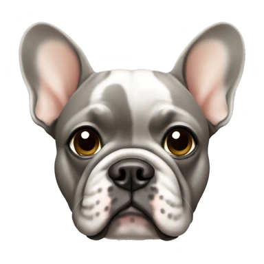 french bulldog grey and tan sticker