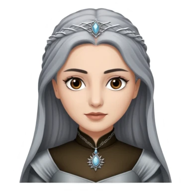 Hande Erçel as a lady from game of thrones from Starfall. Her eyes are gray. sticker