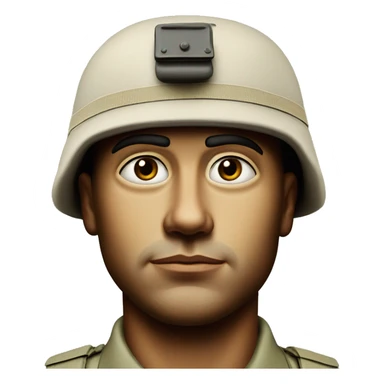 photorealistic serious american soldier 1960s sticker