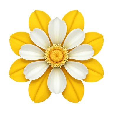 flower emoji with yellow center sticker