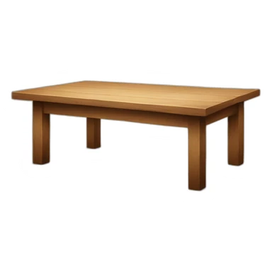 a large wooden table sticker