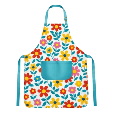 colorful kitchen apron  sticker
