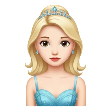 Girl in prom dress sticker