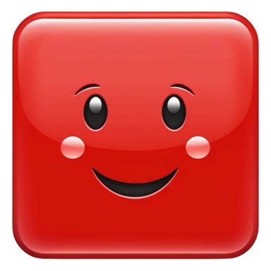 크기 80*80px의 red color rectangular sticker