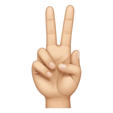 3 finger peace sign sticker