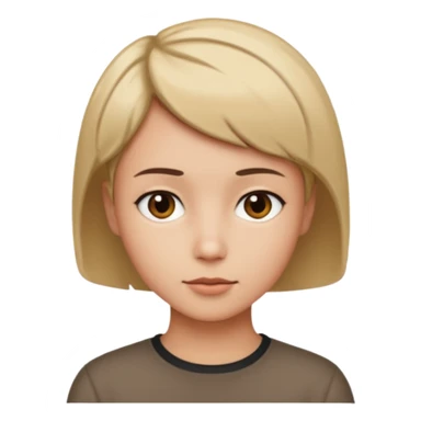 Person looking left  sticker