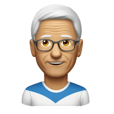 65yo man tennis sticker